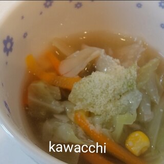 舞茸と野菜のスープ
